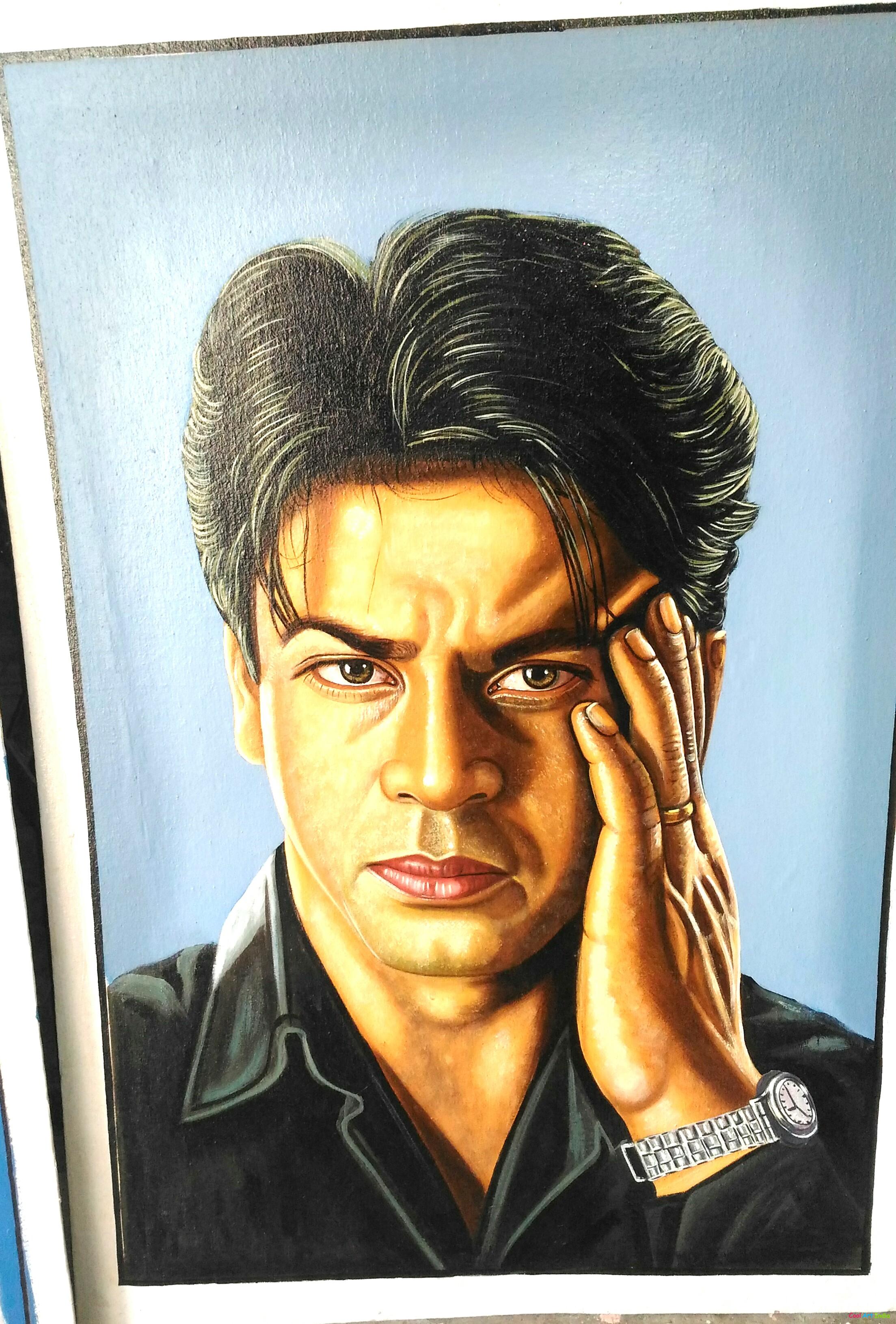 Art Shahrukh Khan Created by  Painter Suraj Kumar: Cool Art India