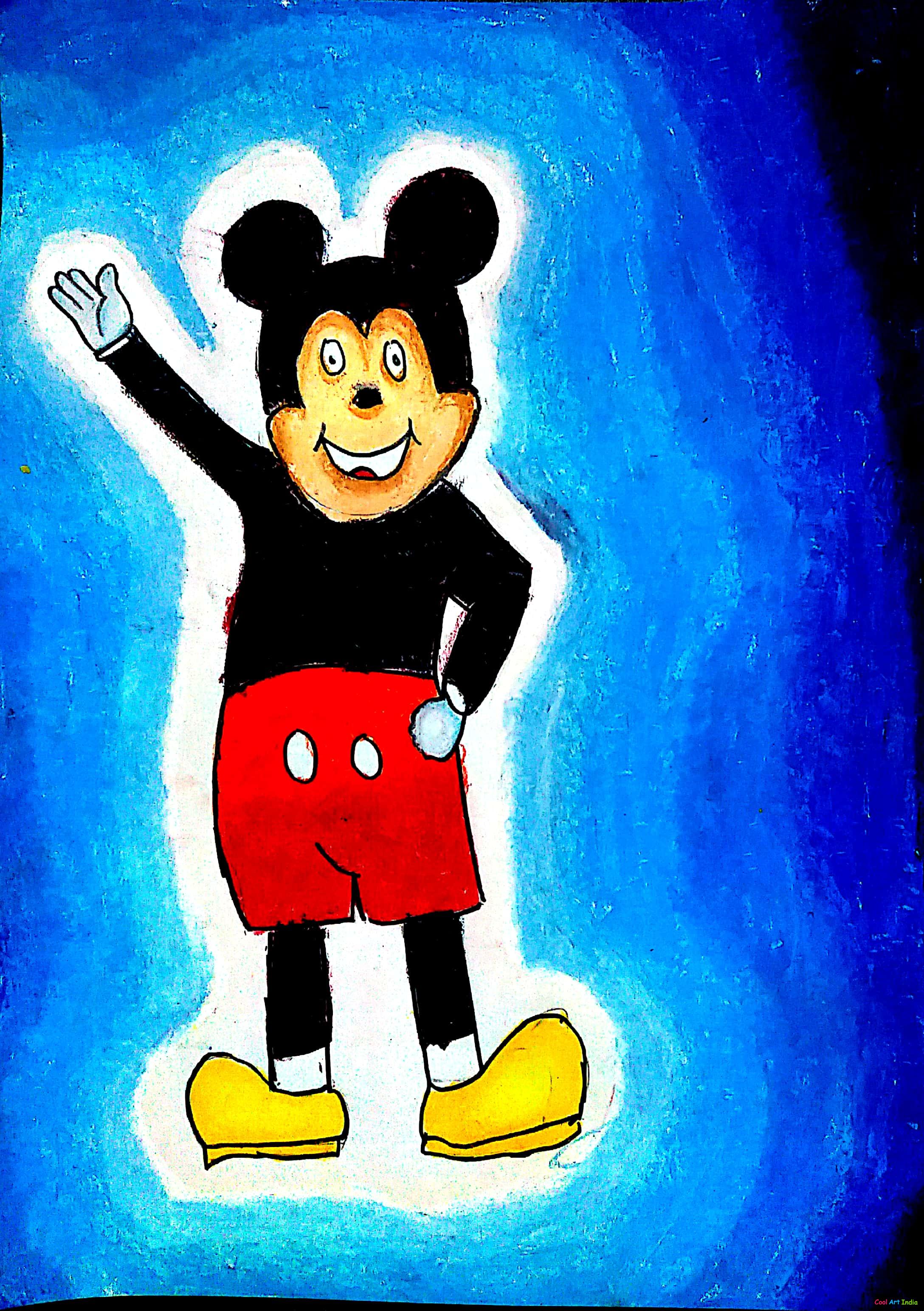 Art Mickey Mouse Created by Cool Artist : Cool Art India