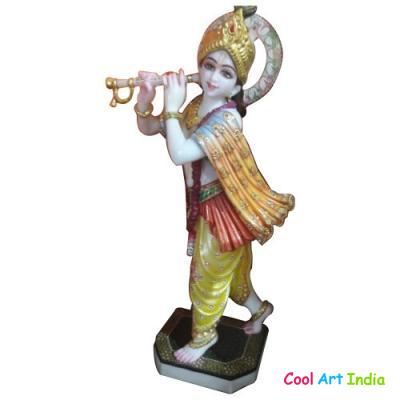 Marble Shri Krishna Statue