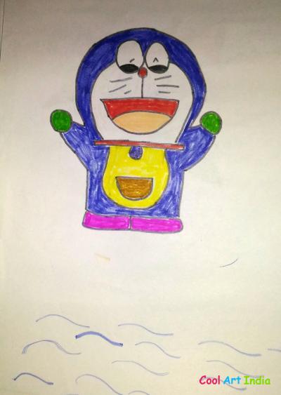 Art Doraemon Created by Kashish Raj: Cool Art India
