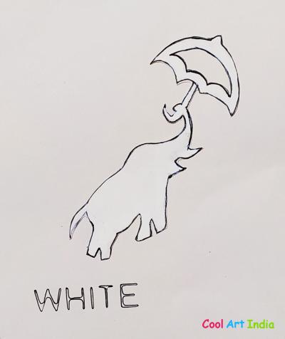 Elephant in White